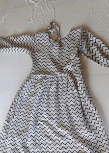 Chic Chevron Print Dress