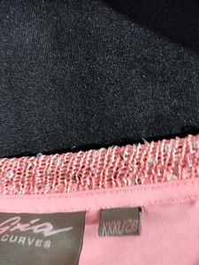 Oversized Top Pink Sequin Worked To