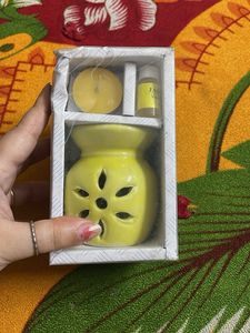 Yellow Ceramic Aroma Diffuser Set