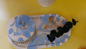 Decorative Jar and Tray Set