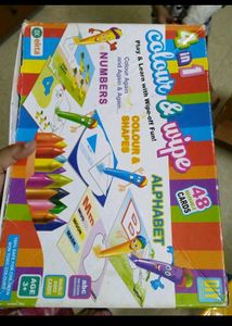 Learning Kit Abc,Shapes And Number Colouring Game
