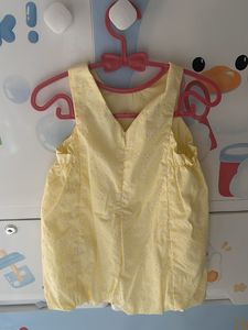 Pretty Little Butter Yellow Baby Girl Frock