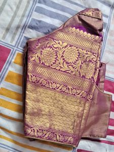 Elegant Silk Blend Saree with stitched blouse