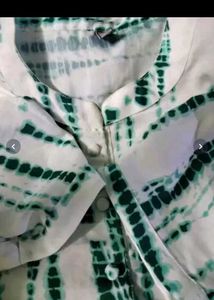 Dyed Mandarin Kurta With Trouser