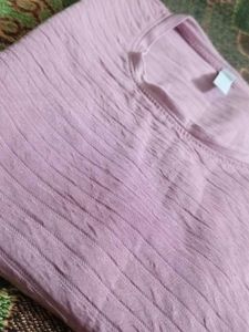 magenta Textured Top