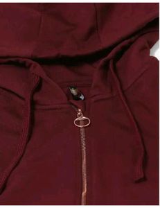 Women/Men Burgundy Hoodie Sweatshirt