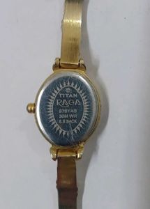 Titan Raga 18 Carat Gold Plated Watch