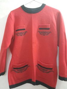 Cute Bear Embroidered Sweater