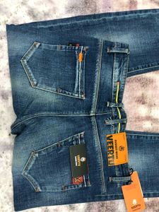 Distressed Denim Jeans