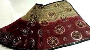 Chiffon Saree With Heavy Sequence Work