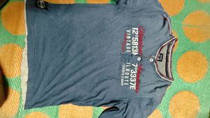 Blue Printed Shirt (M size)