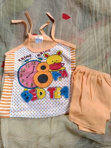 Baby Dress Cotton Yellow