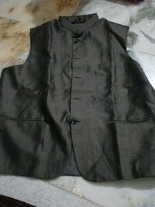 Brown Sleeveless Jacket