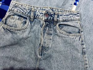Ripped Wide Leg Jeans