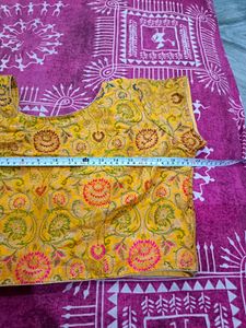 beautiful silk multicolored blouse