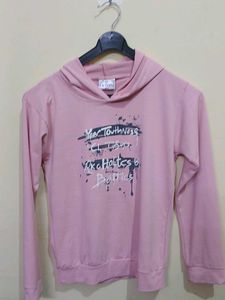 Pink Graphic Hoodie