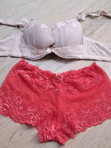 combo Of Four Imported Fabric Bra N Panty