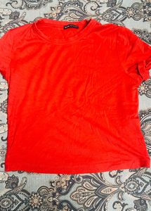 Red Basic Tshirt , Light green top , White Tee