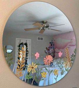 Hand-Painted Mirror