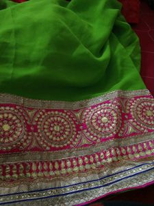 Elegant Green Saree