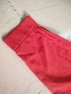 Red Blouson Top For Ladies And Girls