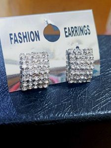 Sparkling Square Studs