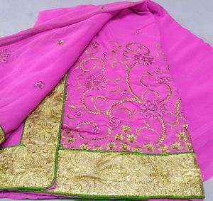 Pink Embroidered Saree Sale
