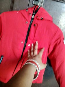 solid Red jeket