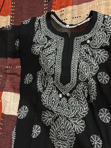 Black Embroidered Kurti