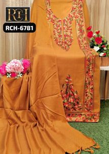 New Standard Wollen Kashmiri Dress full Embroidery