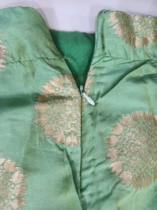 Pista Green Dhawani (skirt, blouse and dupatta)