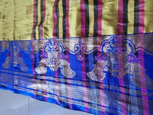 Olive Green Color Saree