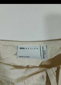 Beige ASOS Size Bust46 UK18 LinenFull Length Dress