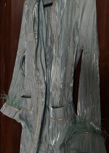 Turquoise And Gold Robe