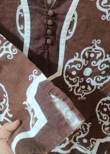 Korean Brown Traditional Top