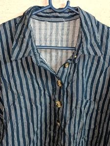 Ladies Formal Casual Top Stripped