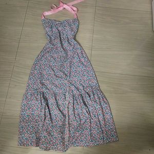 floral sleeveless dress