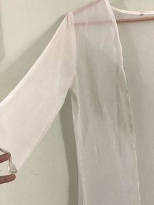 White Sheer Cover-Up