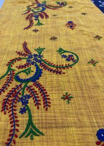 Yellow Embroidered Kurta