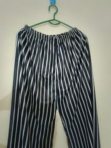 Black And White Line Plazo