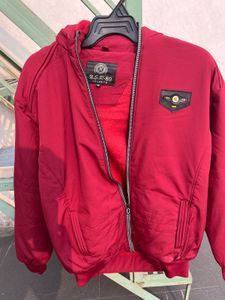 Mens jacket with detachable hoodie