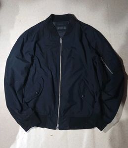 black bomber jacket