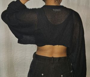 Bold Boucle Bolero Cardigan Top