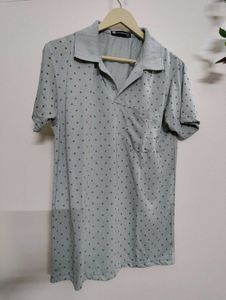 Grey Printed Tshirt