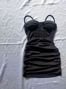 Black corset Mini Dress