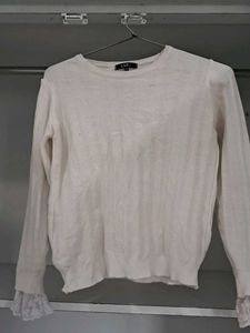 Elegant White Long Sleeve Top