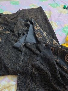 Beautiful Black Georgette Saree