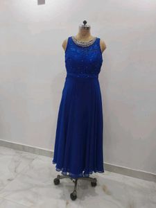 Elegant Blue Ethnic Gown