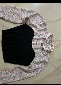 Floral Crop Top Shirt