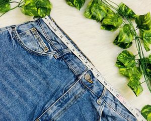 hand painted Bow Denim Jeans